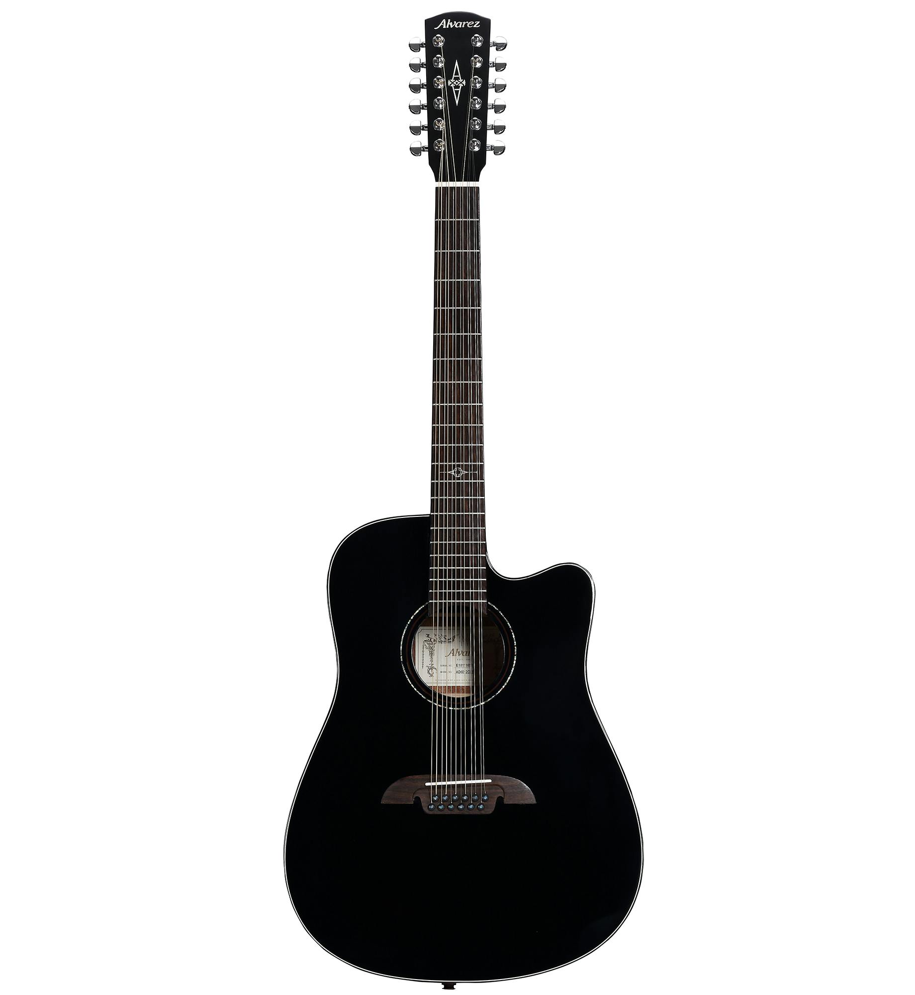 Alvarez AD6012CEBK Artist Series Dreadnought 12 String Electro